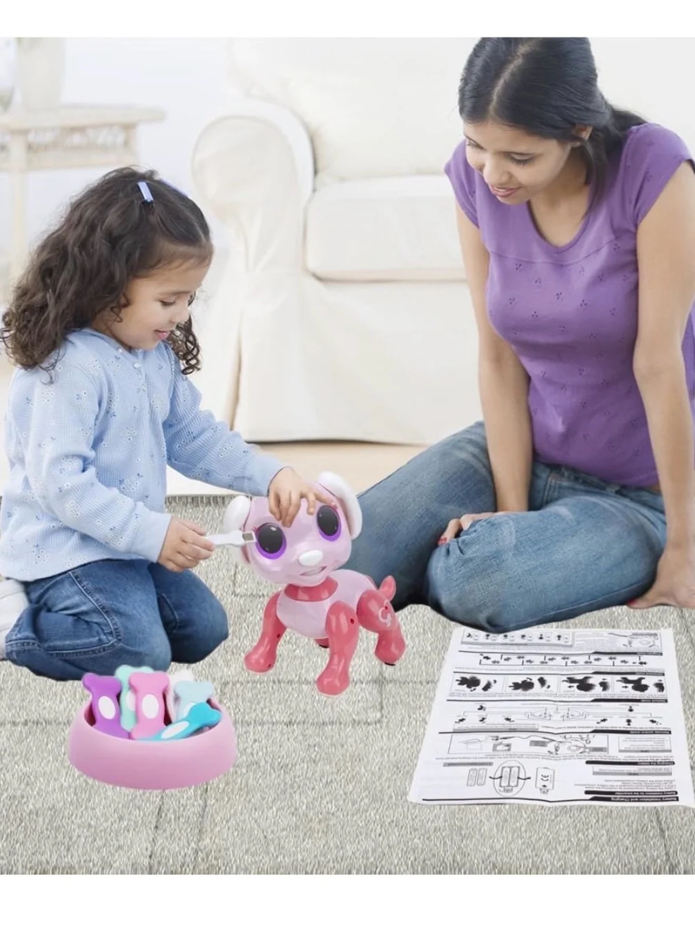 NIB Pink Interactive Remote-Controlled Puppy Toy, Gesture Sensing, Smart Pet